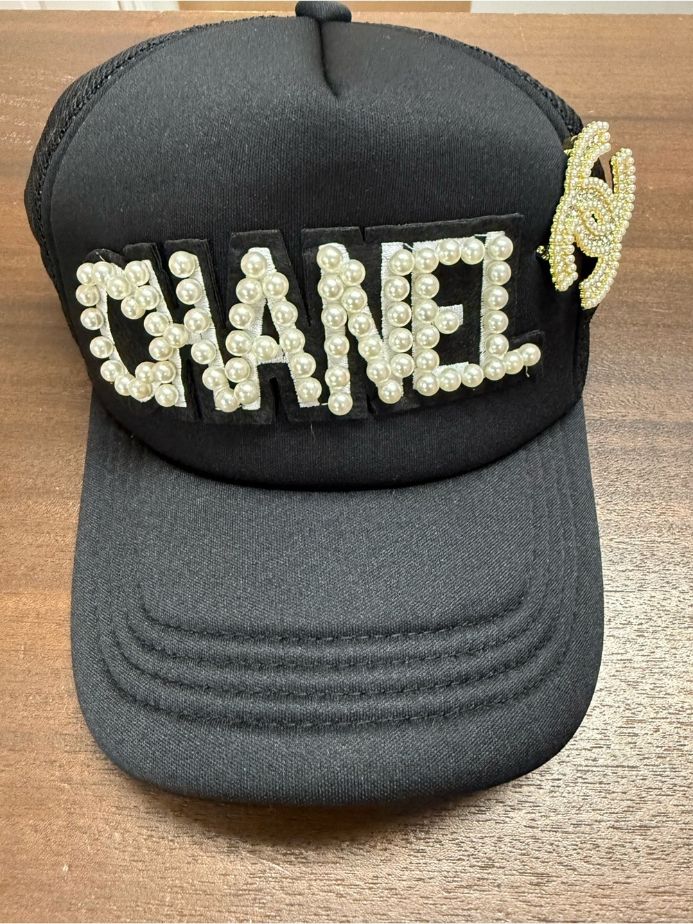 Fashion Inspired Black Pearl Logo Baseball Cap